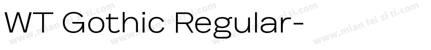 WT Gothic Regular字体转换